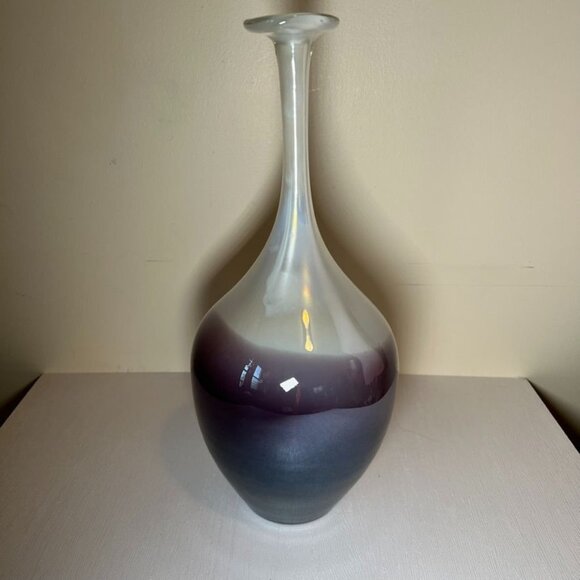 Cyan Designs Tall Purple Irredescent Cream Color Curie Vase - Picture 10 of 11